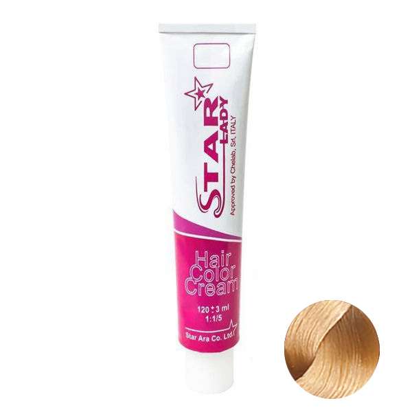 رنگ مو استارلیدی شماره 8.5 حجم 120 میلی لیتر رنگ بلوند طلایی روشن