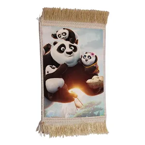 فرش ماشینی دیوارکوب مدل پاندا کونگ فو کار کد 3