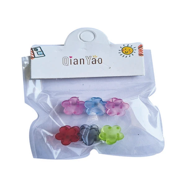 کلیپس مو دخترانه مدل ریز مجموعه 6 عددی