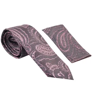 ست کراوات و دستمال جیب مردانه مدل PJ-111037