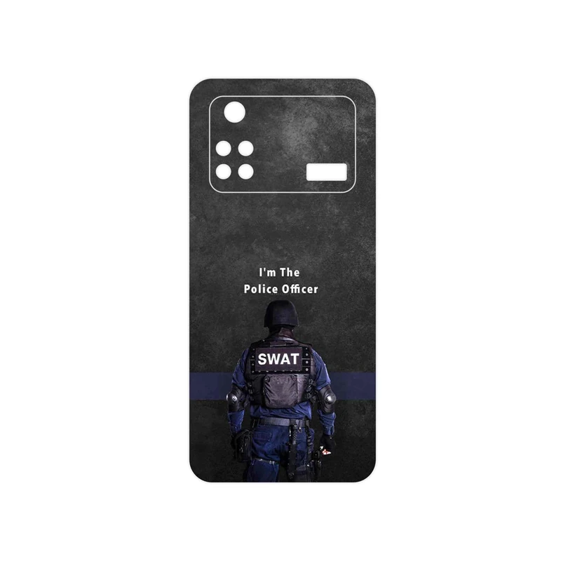 برچسب پوششی ماهوت مدل Police Officer مناسب برای گوشی موبایل شیائومی Poco M4 Pro 4G
