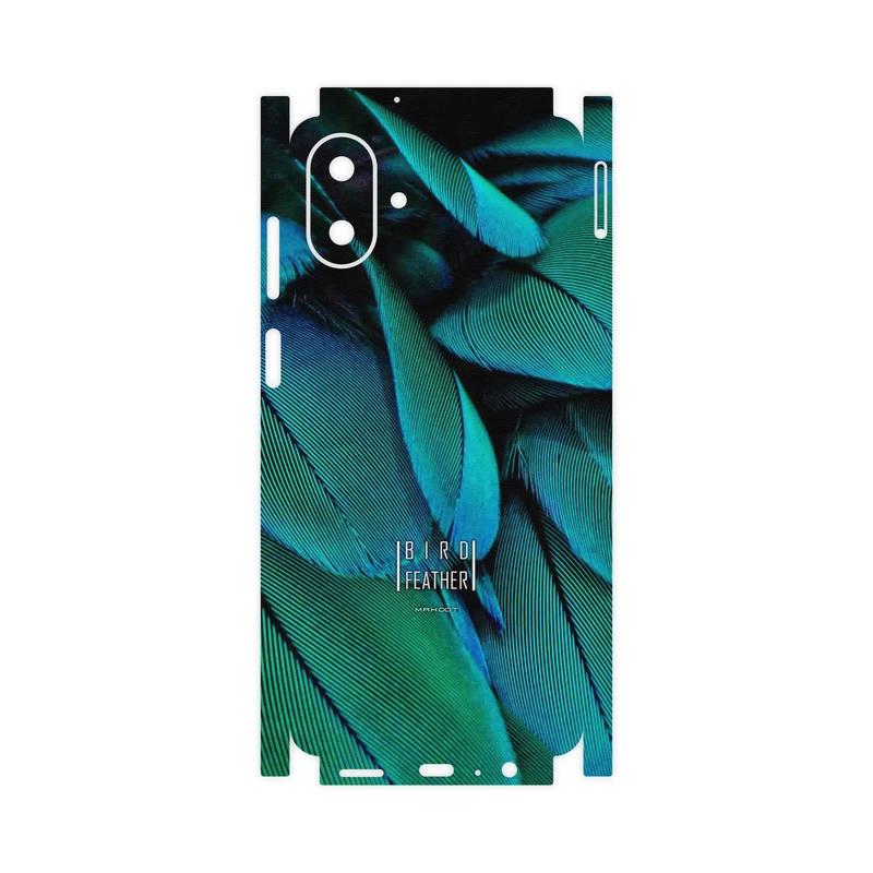 برچسب پوششی ماهوت مدل Green Feather-FullSkin مناسب برای گوشی موبایل سامسونگ Galaxy A07