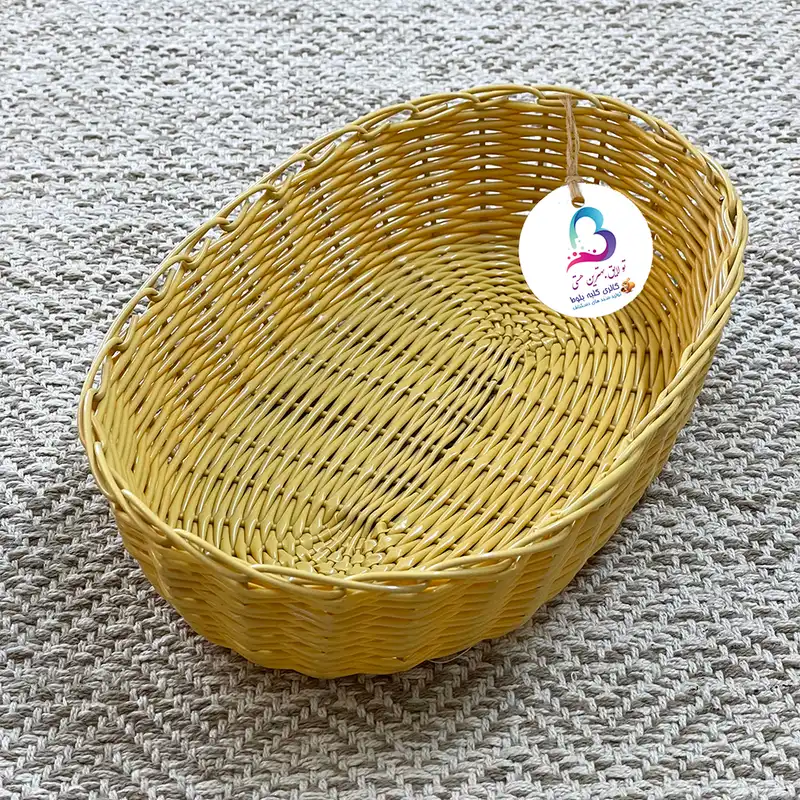 سبد نان  حصیر بافی کلبه بلوط مدل کمند