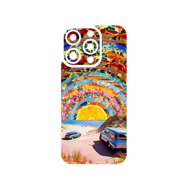 برچسب پوششی ماهوت مدل Collage of Orange Sky مناسب برای گوشی موبایل اپل iPhone 15 Pro