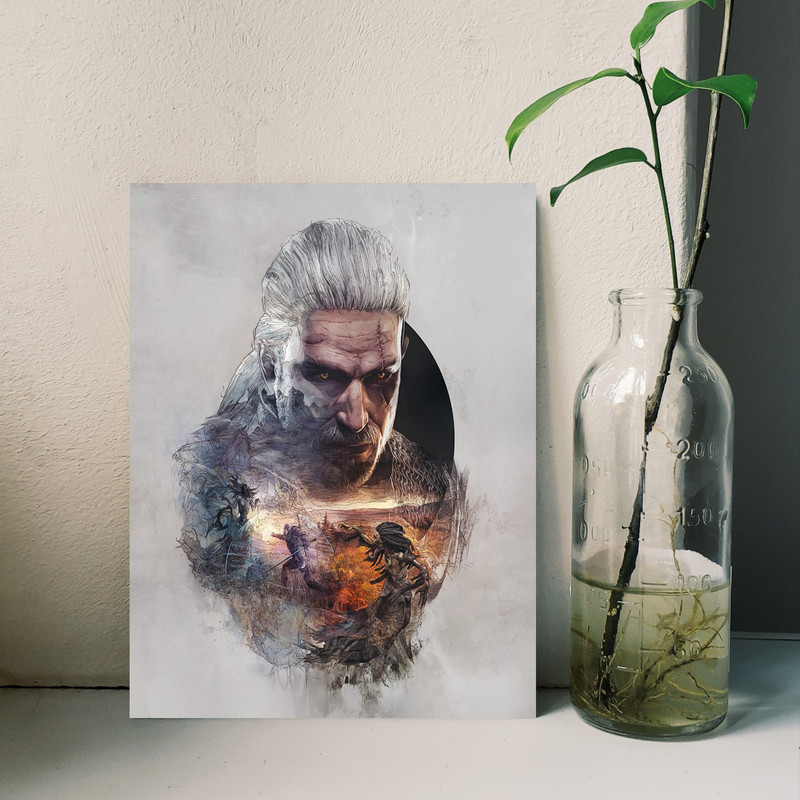 تابلو شاسی مدل گیمینگ ویچر the witcher کد 1242 تابلو شاسی مدل گیمینگ ویچر the witcher کد 1242