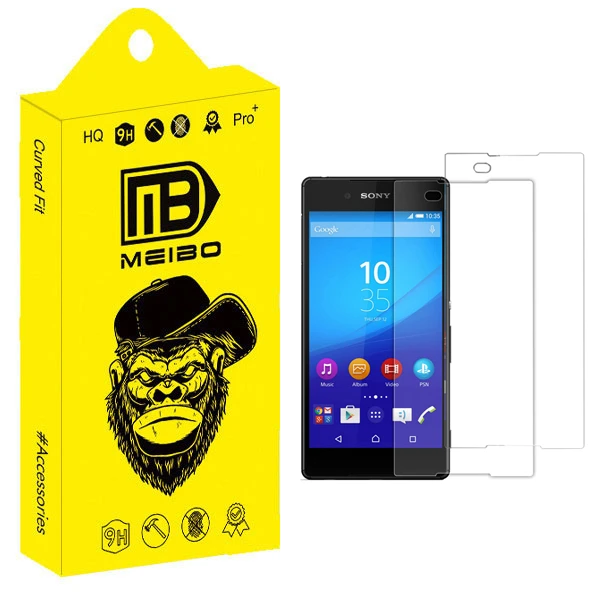 محافظ صفحه نمایش شیشه ای میبو مدل Transparent Plus مناسب برای گوشی موبایل سونی Xperia Z4 بسته دو عددی