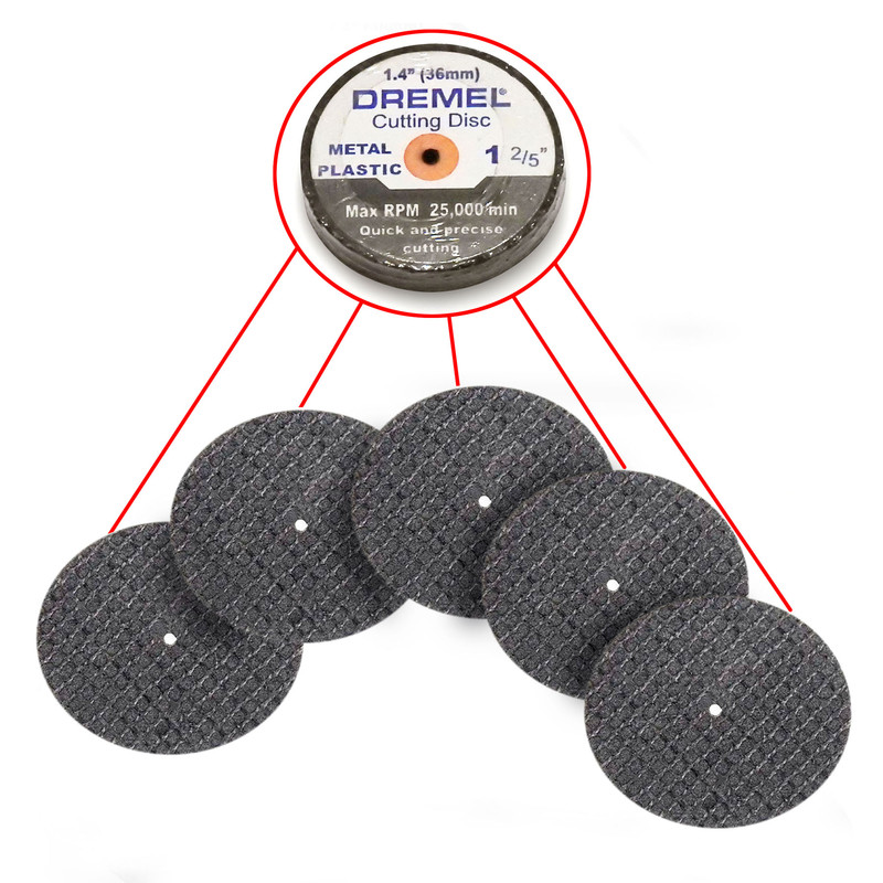 صفحه برش مینیاتوری درمل مدل 36mm سته 5 عددی