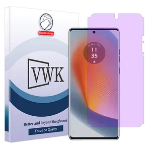 VWK Eye Care model purple filter screen protector suitable for Motorola Edge 50 mobile phone