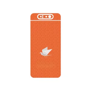 MAHOOT Minimalist origami bird Cover Sticker for Samsung Galaxy A80