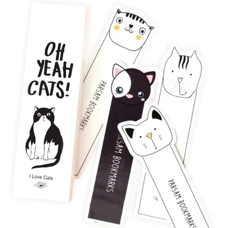 نشانگر کتاب طرح گربه مجموعه 9 عددی