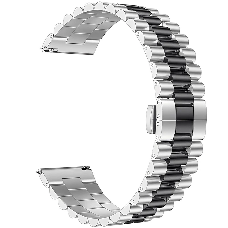 بند مسیر مدل Luxury Stanless-22 مناسب برای ساعت هوشمند گلوریمی GR1 22mm