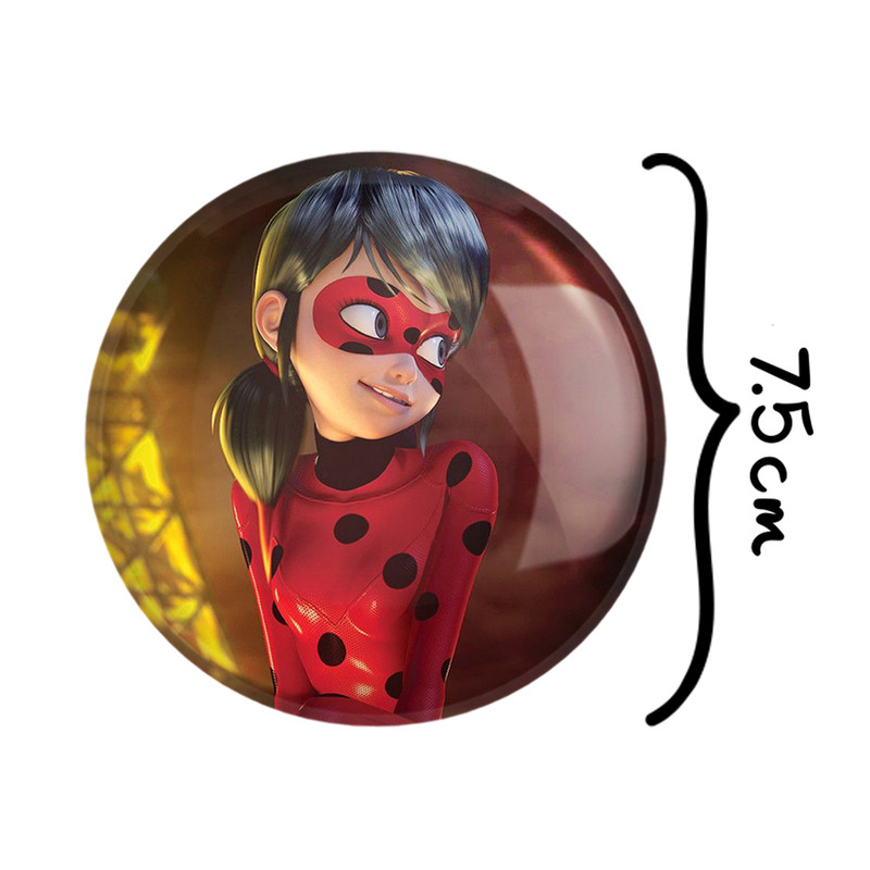 آینه جیبی خندالو مدل دختر کفشدوزکی  کد 3084