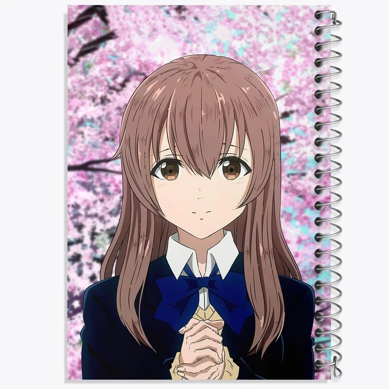 دفتر ژورنال نویسی 50 برگ خندالو مدل نقطه ای طرح شوکو نیشیمیا انیمه سایلنت ویس A Silent Voice کد 15798