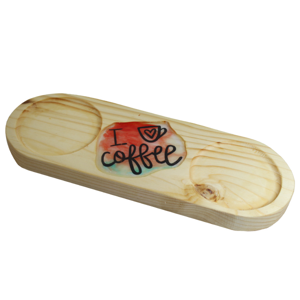 سینی چوبی مدل قهوه خوری کد T28