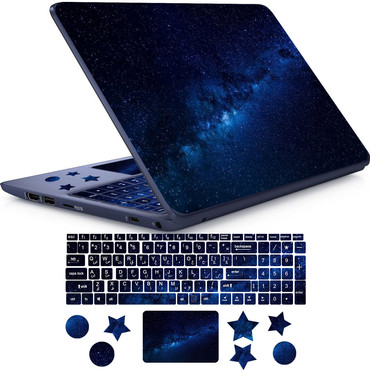 استیکر لپ تاپ راتیانا مدل space 14 مناسب برای لپ تاپ 15 تا 17 اینچ به همراه برچسب حروف فارسی کیبورد
