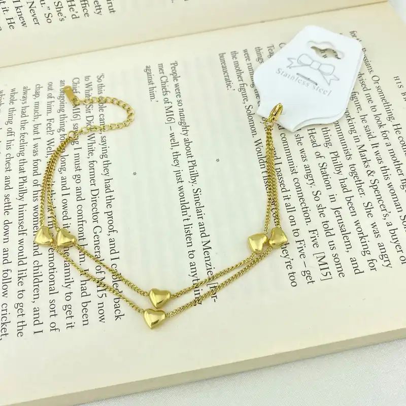 دستبند زنانه مدل قلب کد B4256