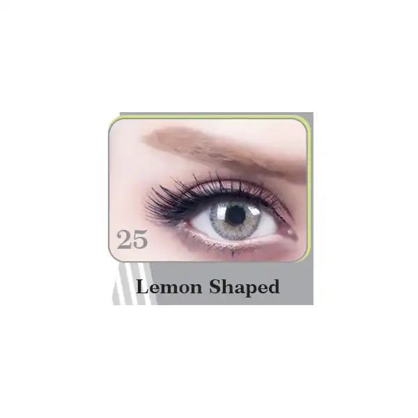 لنز چشم رويال ويژن مدل 005 رنگ لیمویی دور تیره