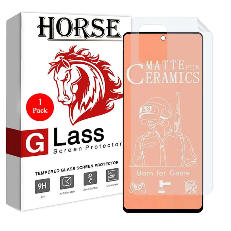 محافظ صفحه نمایش مات هورس مدل 2CMN مناسب برای گوشی موبایل سامسونگ  Galaxy S10 Lite به همراه محافظ پشت