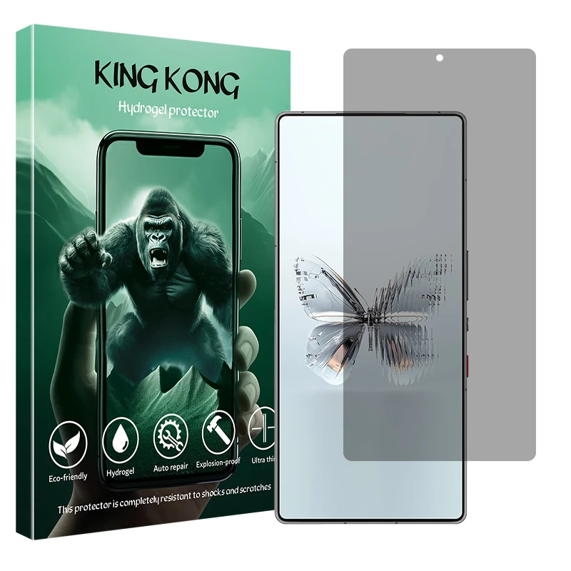 محافظ صفحه نمایش حریم شخصی کینگ کونگ مدل Tough مناسب برای گوشی موبایل زد تی ای nubia RedMagic 10 Pro