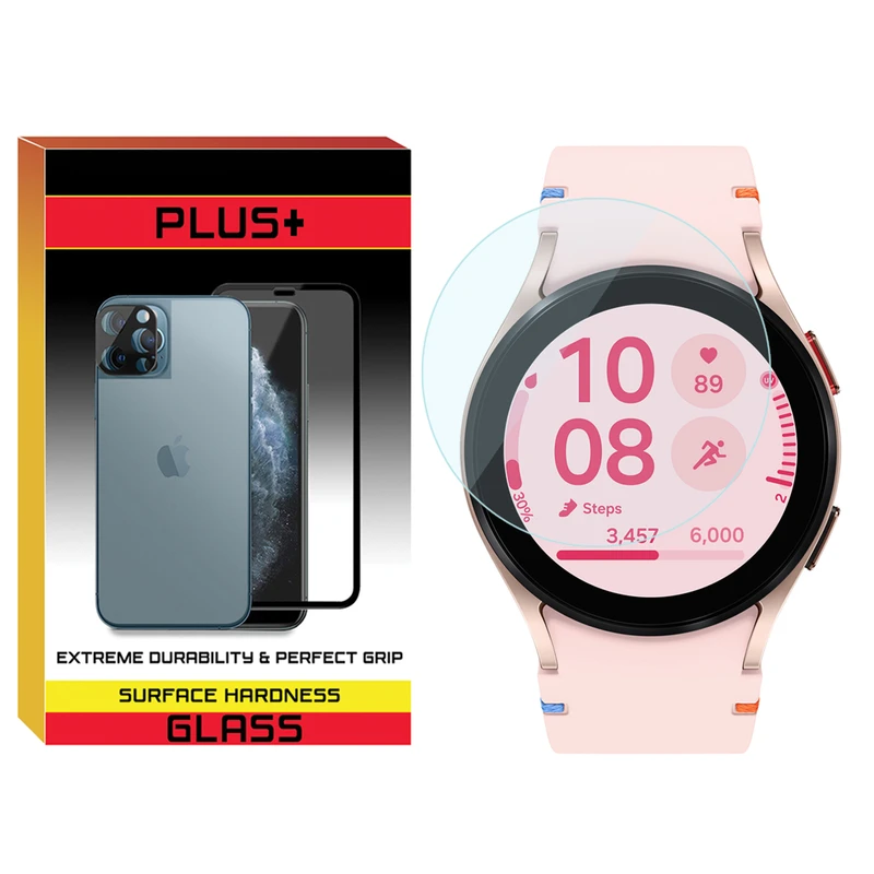 محافظ صفحه نمایش شیشه‌ای پلاس مدل Glass-PL مناسب برای ساعت هوشمند سامسونگ Galaxy Watch FE
