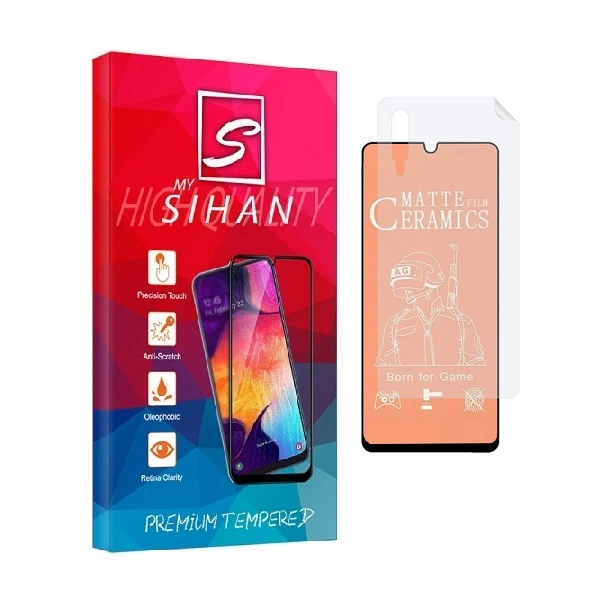 محافظ صفحه نمایش مات مای سیحان مدل 2CMN مناسب برای گوشی موبایل سامسونگ Galaxy A30s به همراه محافظ پشت گوشی