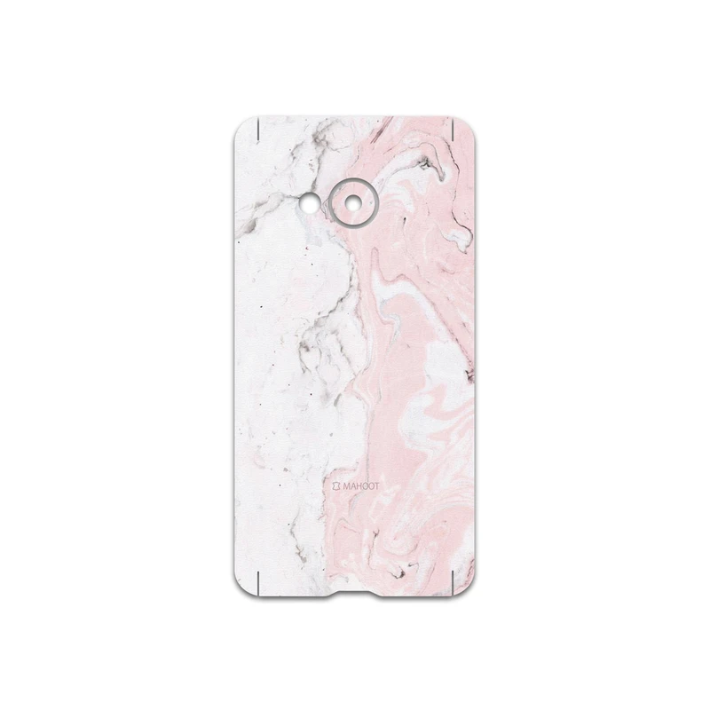 برچسب پوششی ماهوت مدل Blanco-Pink-Marble مناسب برای گوشی موبایل اچ تی سی U Play