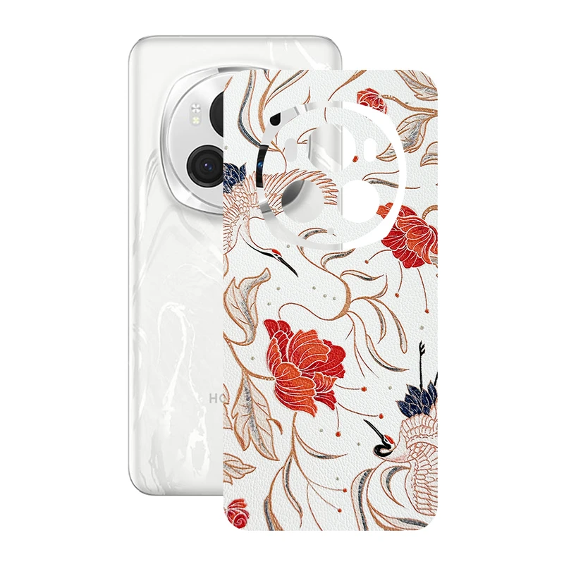 برچسب پوششی ریمکس مدل Leth طرح گل مناسب برای گوشی موبایل آنر Magic6 Pro