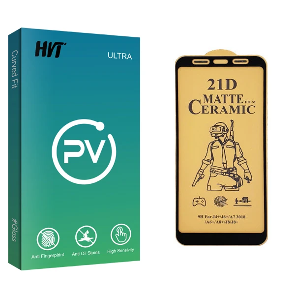 محافظ صفحه نمایش سرامیکی اچ وی تی مدل PV glass مناسب برای گوشی موبایل سامسونگ Galaxy J6 Plus