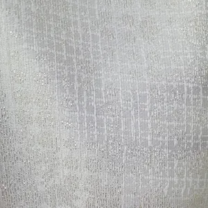 پارچه پرده عرض 3 متر مدل ساتن پتینه رنگ شیری