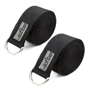 کمربند یوگا لوفایبر مدل 2m-3.7cm مجموعه 2 عددی