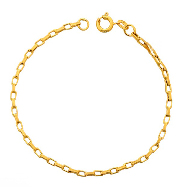 دستبند طلا کم اجرت 18 عیار زنانه زرالتون مدل دیپلمات