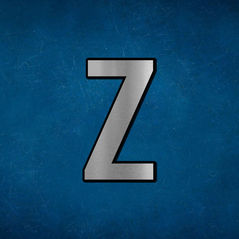 تابلو راهنما آژنگ طرح حروف انگلیسی کدZS-404