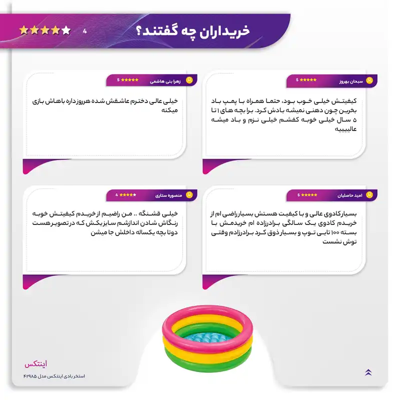 استخر بادی اینتکس مدل 58924