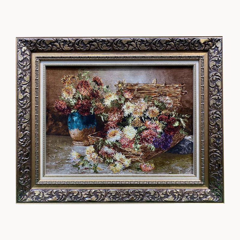 تابلو فرش دستباف طرح گل کد ۲۱۴۹۸۱۰۹