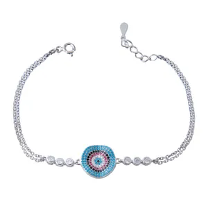  دستبند نقره زنانه بازرگانی میلادی کد DP_340