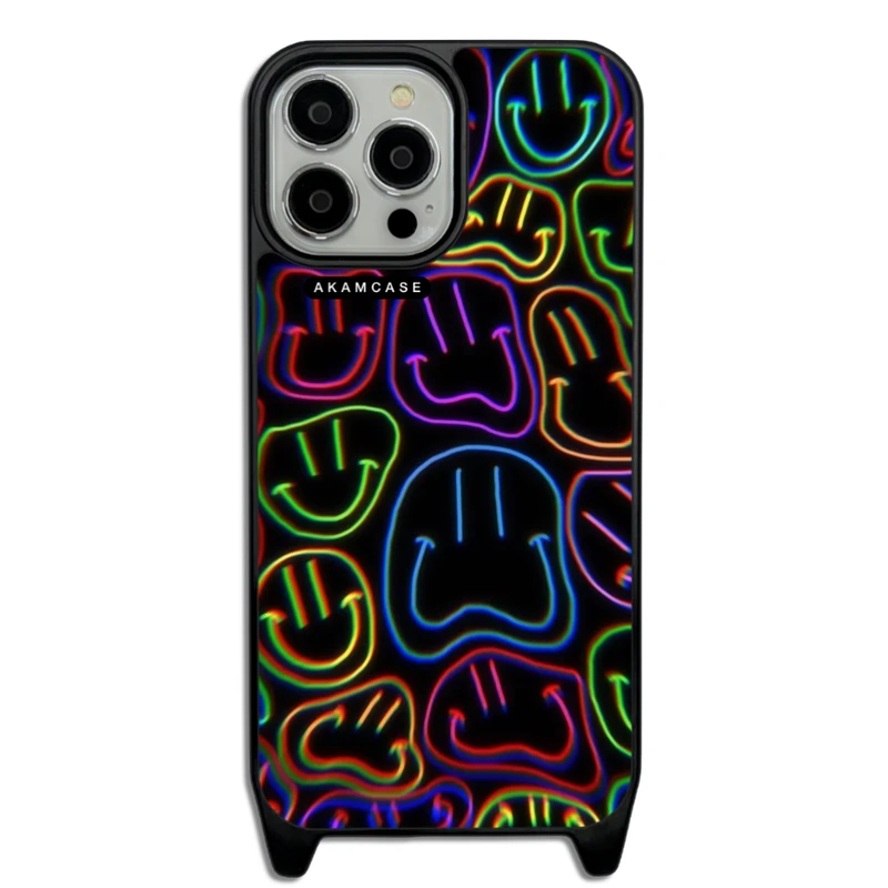 کاور آکام مدل AMCWLA13PROMAX-HAPPY FACE7 مناسب برای گوشی موبایل اپل iPhone 13 Pro Max