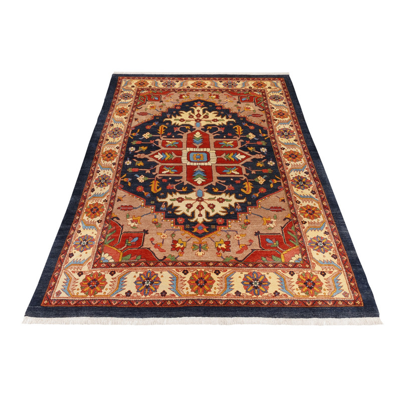 فرش دستباف شش متری سی پرشیا کد 179737 زمینه سرمه ای