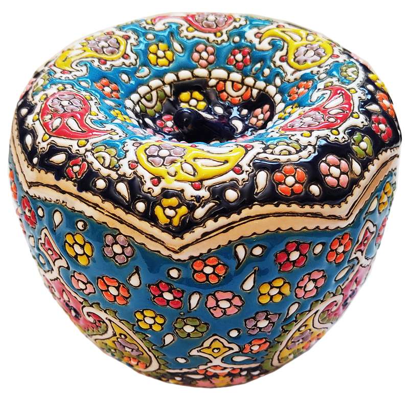 شکلات خوری مینا کاری طرح سیب کد M_23