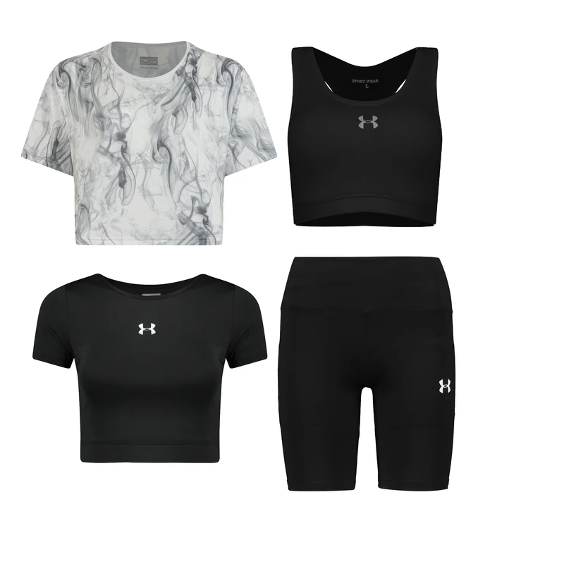 ست چهار تکه لباس ورزشی زنانه مدل 1801-56-69-66