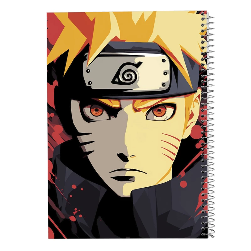 دفتر ژورنال نویسی 50 برگ مدوپد مدل نقطه ای طرح Naroto کد DF11108