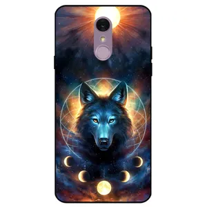 Megafone Wolf and Moon 8006 Cover For LG Q7 / Q7 Plus