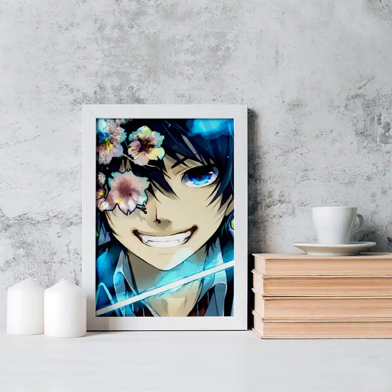 تابلو خندالو مدل رین انیمه جنگیر آبی کد 16353