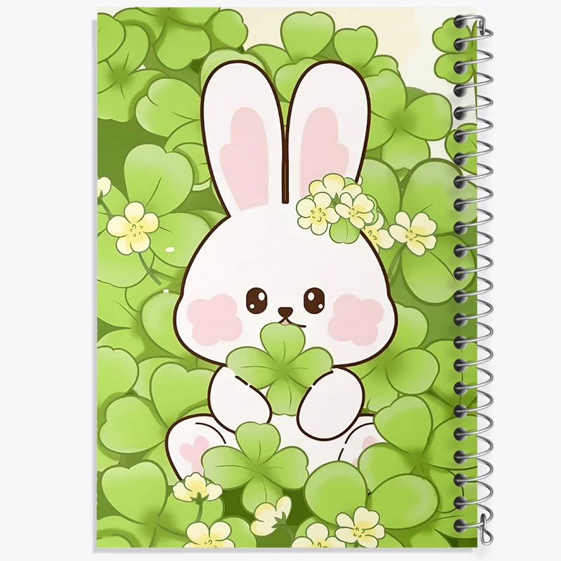 دفتر ژورنال نویسی 50 برگ خندالو مدل نقطه ای طرح خرگوش کیوت کد N5805