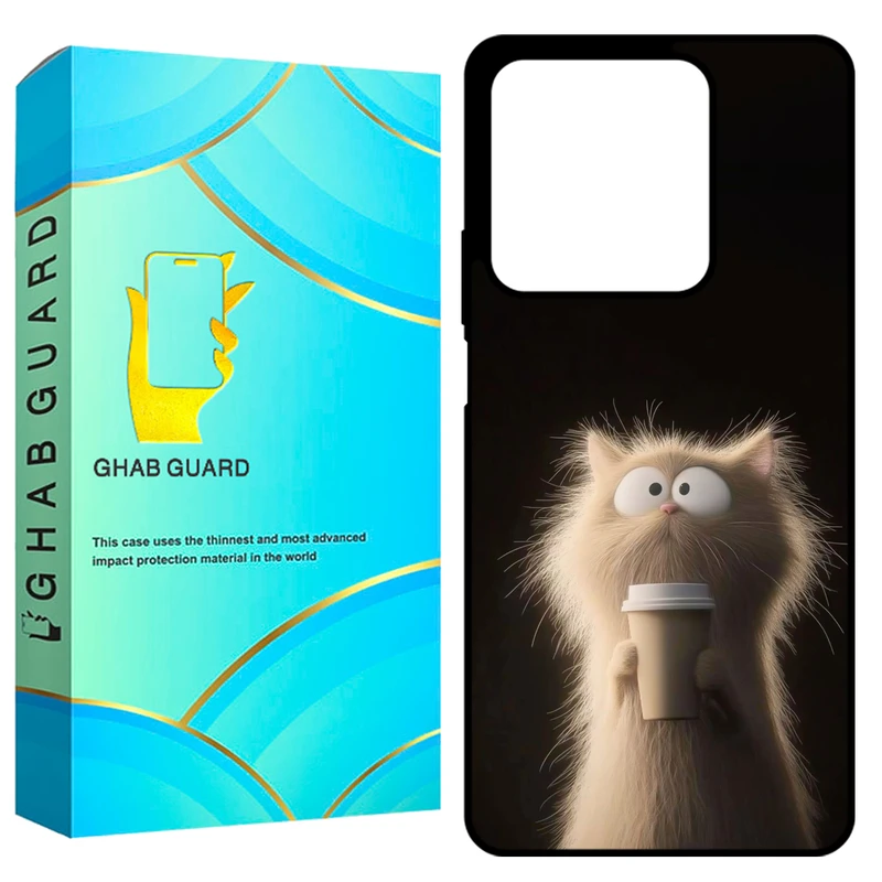 کاور قاب گارد طرح گربه  مدل GCHPN134 مناسب برای گوشی موبایل شیائومی Redmi Note 13 4G