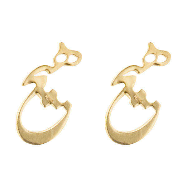 گوشواره طلا 18 عیار زنانه عدنان مدل Z32