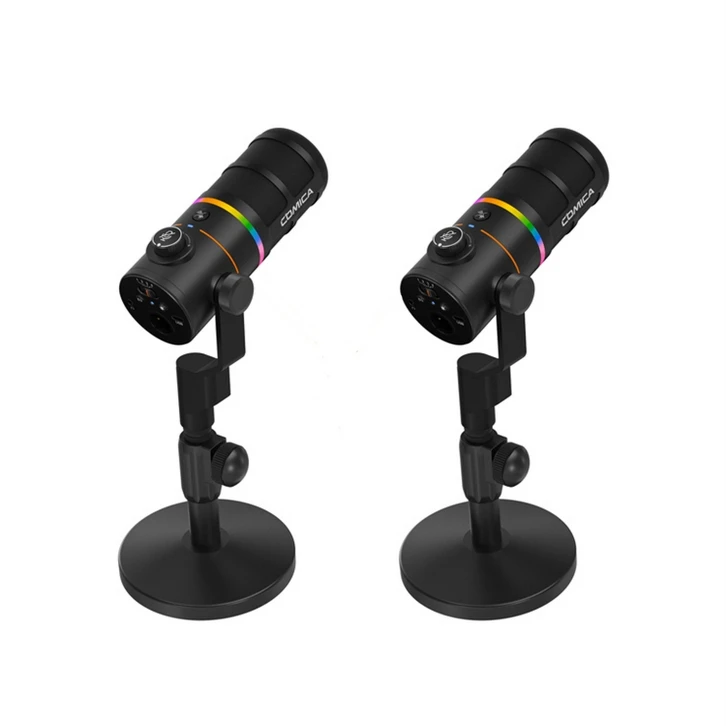 میکروفون استودیویی کامیکا مدل EJOY D10 PRO D COMBO با درگاه های اتصال تایپ سی و xlr