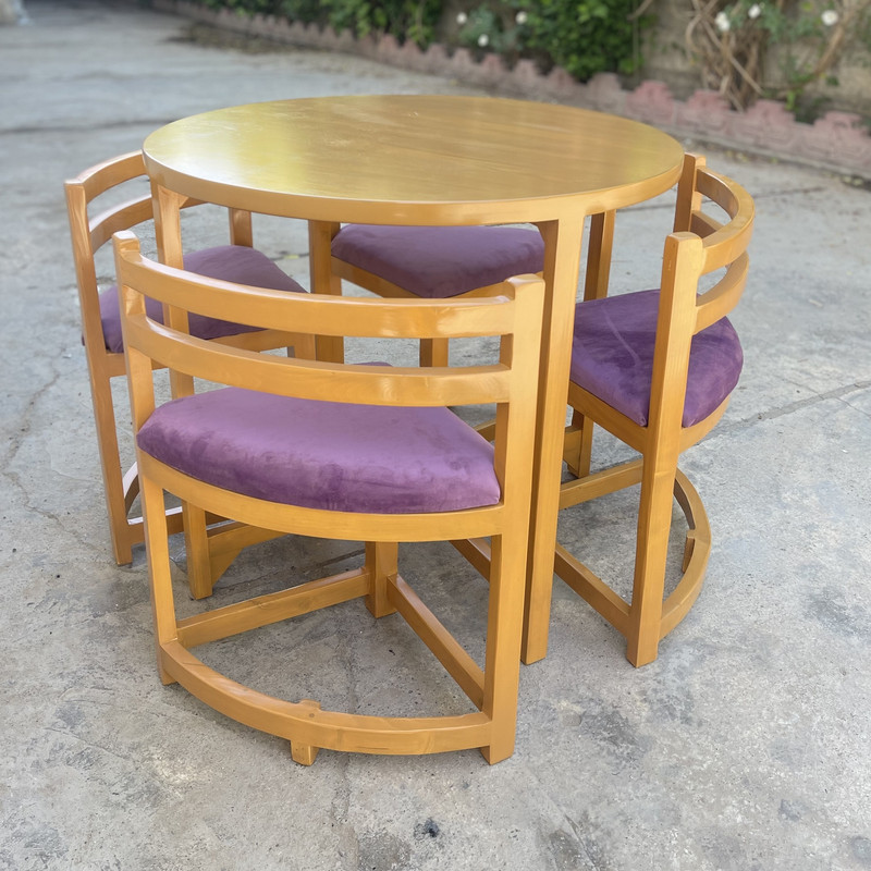 میز و صندلی ناهارخوری 4 نفره گالری چوب آشنایی مدل Khod-005