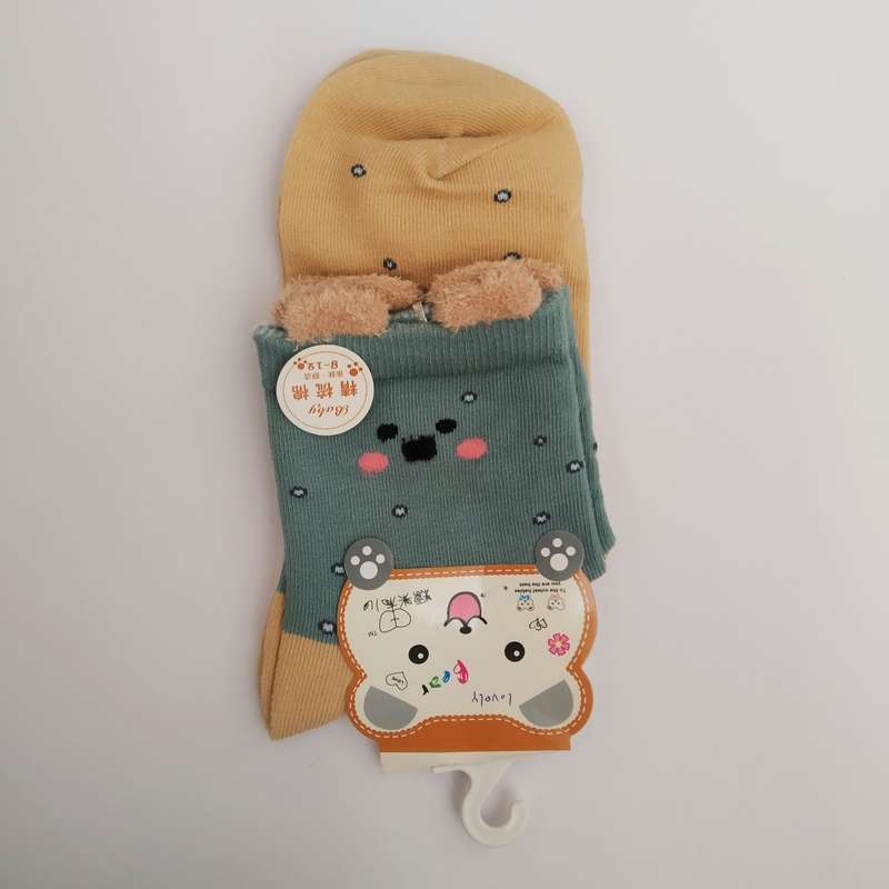 جوراب بچگانه مدل خرسی جورباجور کد 76