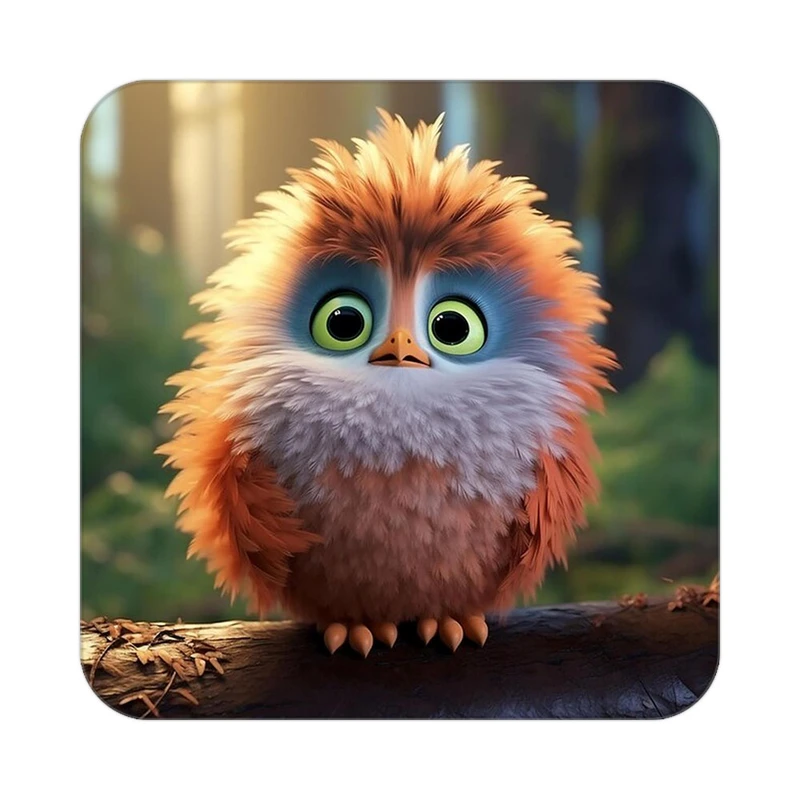 زیر لیوانی کاکتی طرح حیوانات کارتونی مدل mp28088