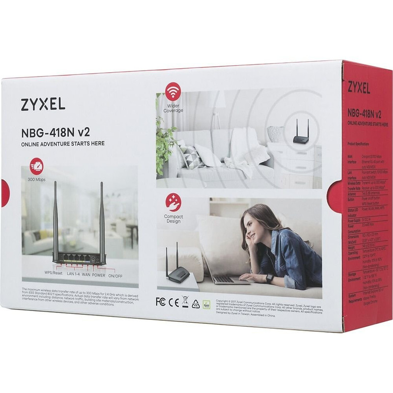 روتر زایکسل مدل NBG-418N v2